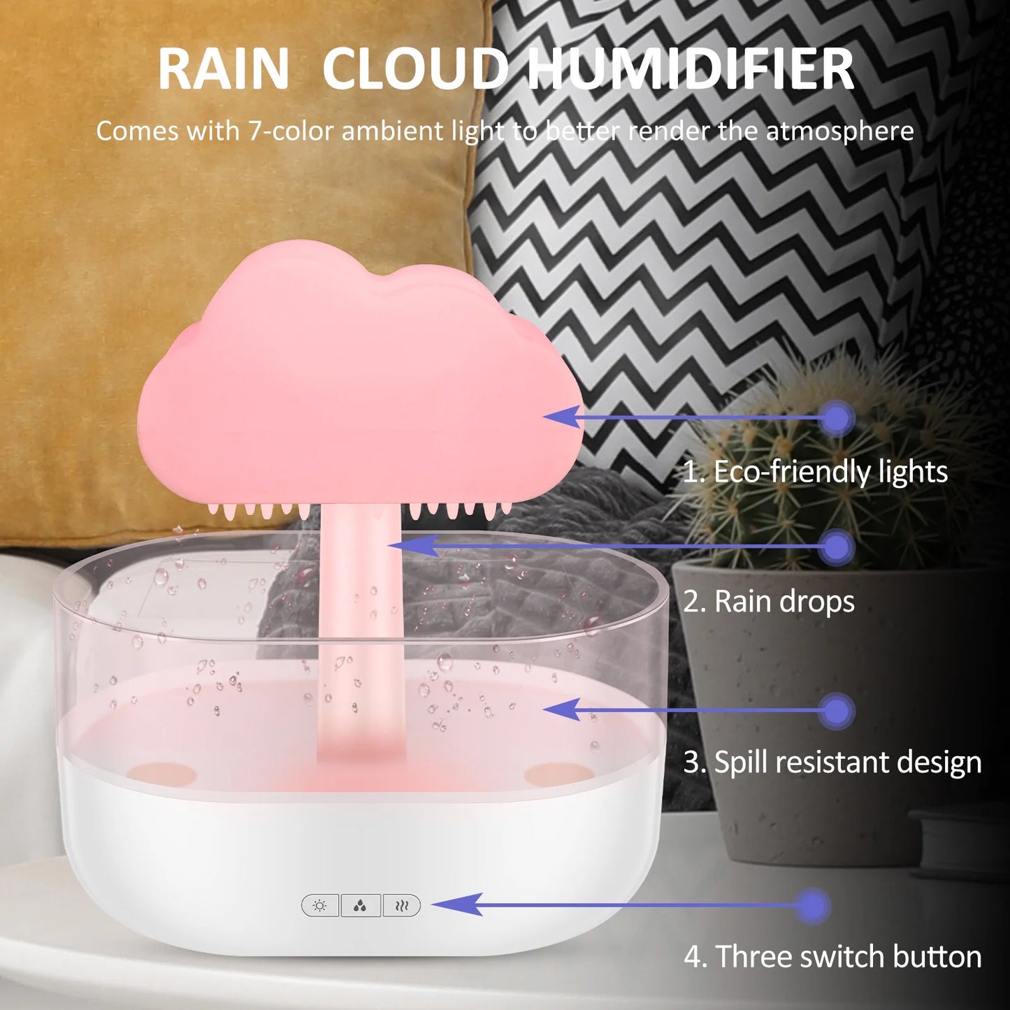 Rain Cloud Humidifier Water Drip