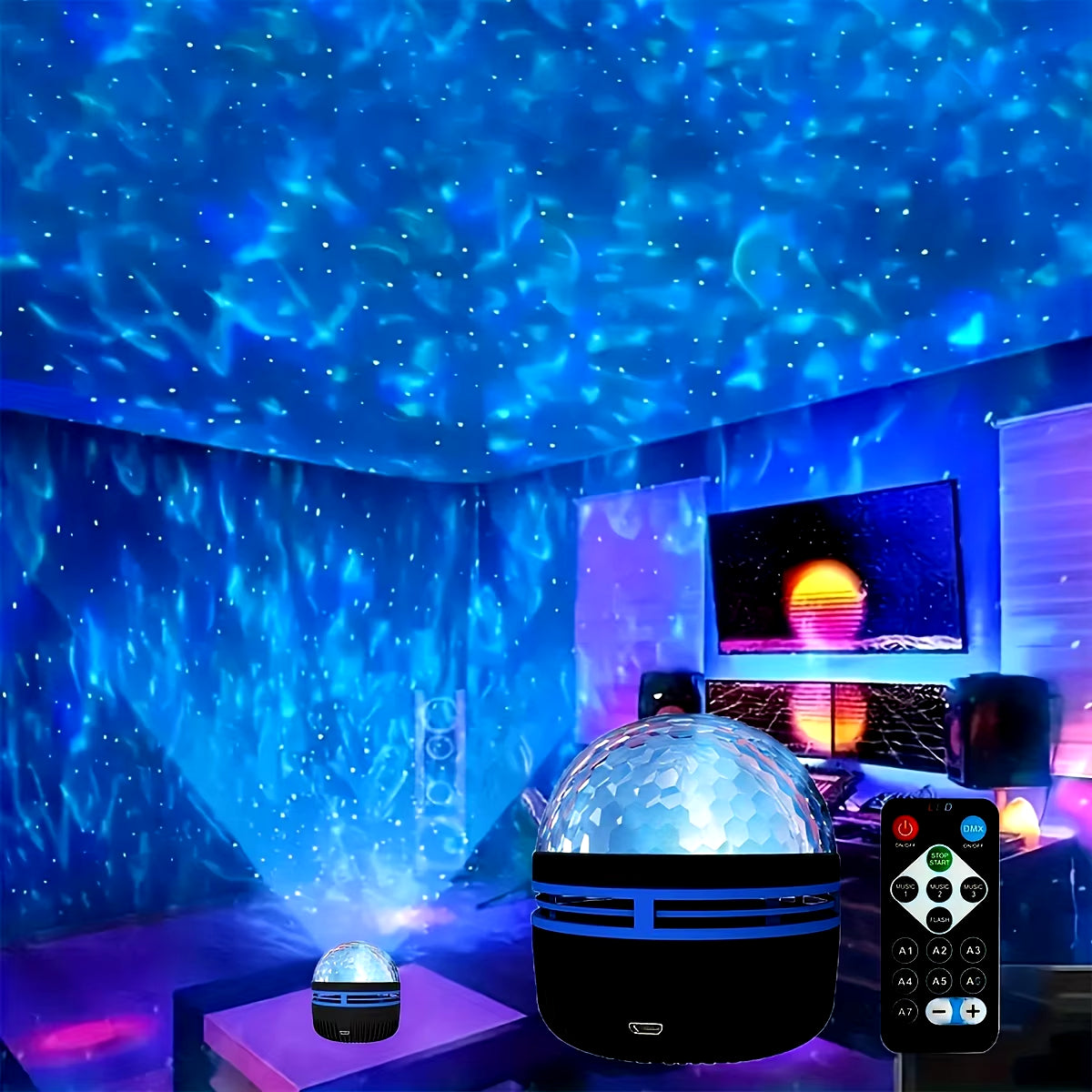  Starry Galaxy Ocean Wave Projector 